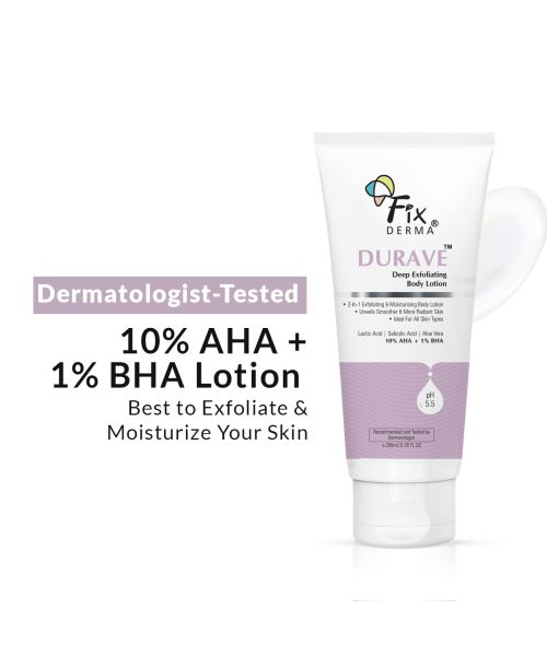 Fixderma: Durave Deep Exfoliating Body Lotion - 200ml