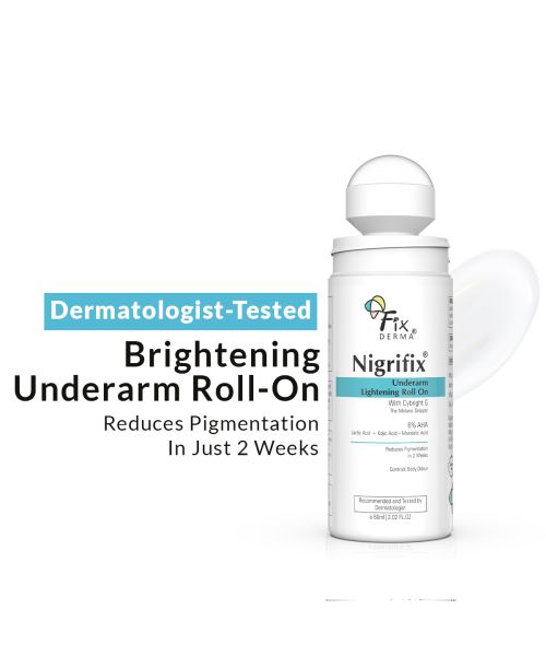 Fixderma: Nigrifix Underarm Roll on with Lactic & Kojic Acid -  60ml