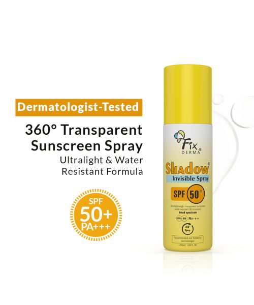 Fixderma: Shadow SPF 50+ PA+++ Invisible Spray  -  50ml