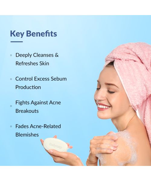 Fixderma: Salyzap Soap Salicylic Acid Tea Tree Oil Acne Soap - 75gm