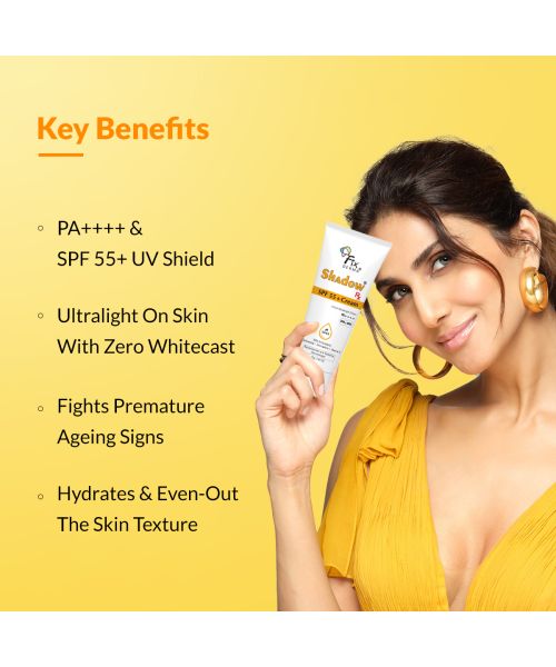 Fixderma: Shadow SPF 55+ Cream PA++++ UVA & UVB Filters -  75g