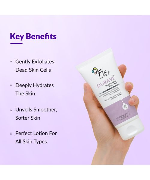 Fixderma: Durave Deep Exfoliating Body Lotion - 200ml