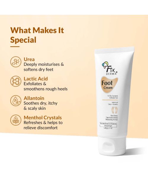 Fixderma: Foot Cream For Dry & Cracked Feet -  60ml