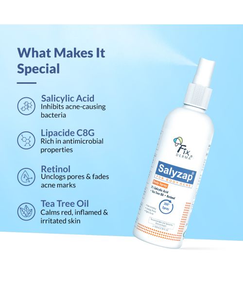 Fixderma: Salyzap 2% Salicylic Acid Body Wash  - 100ml