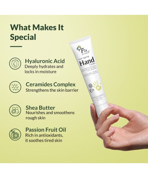Fixderma: Anti Ageing Hand Cream Dry and Rough Hands  - 30g