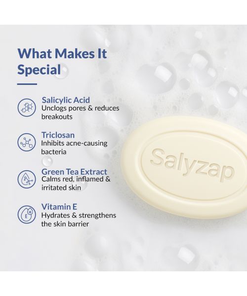 Fixderma: Salyzap Soap Salicylic Acid Tea Tree Oil Acne Soap - 75gm