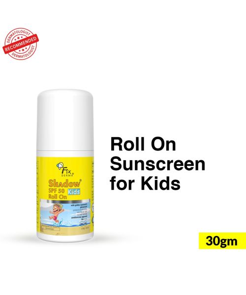 Fixderma: Shadow SPF 50 Kids Roll On Sunscreen PA+++ - 30gm