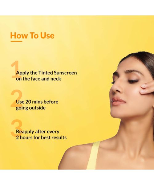 Fixderma: Shadow Tinted Sunscreen Medium SPF 50 PA+++ 1% Hyaluronic Acid - 30gm