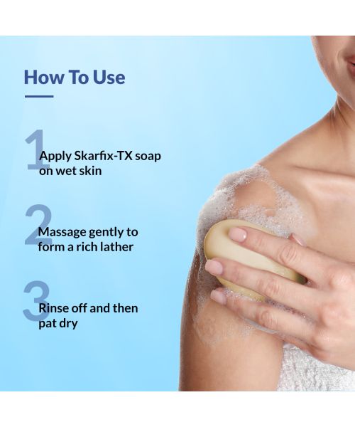 Fixderma: Skarfix -TX 1% Kojic Acid Soap for Glutathione for Pigmentation - 75gm