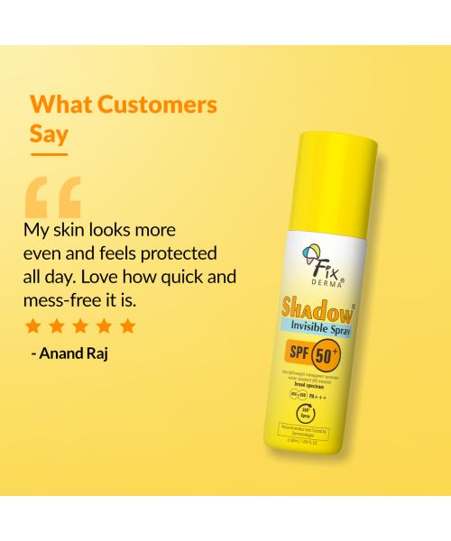 Fixderma: Shadow SPF 50+ PA+++ Invisible Spray  -  50ml