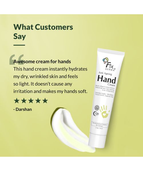 Fixderma: Anti Ageing Hand Cream Dry and Rough Hands  - 30g