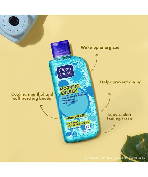 Clean & Clear: Morning Energy Aqua Splash Face Wash 100ml