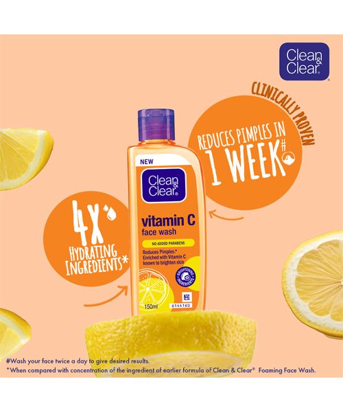 Clean & Clear: Vitamin C Face Wash 150ml