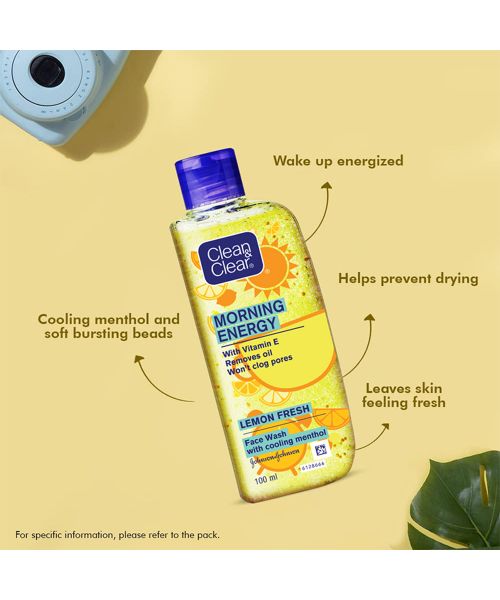 Clean & Clear: Morning Energy Lemon Fresh Face Wash 100ml