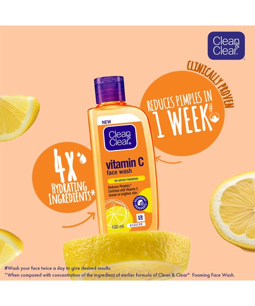 Clean & Clear: Vitamin C Face Wash 100ml