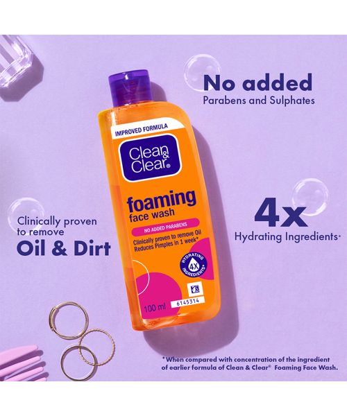 Clean & Clear: Foaming Facial Wash 100ml