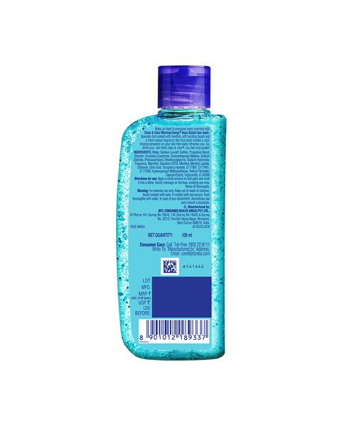 Clean & Clear: Morning Energy Aqua Splash Face Wash 100ml