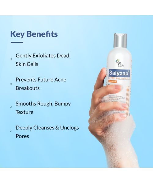Fixderma: Salyzap Acne Body Wash -  200ml