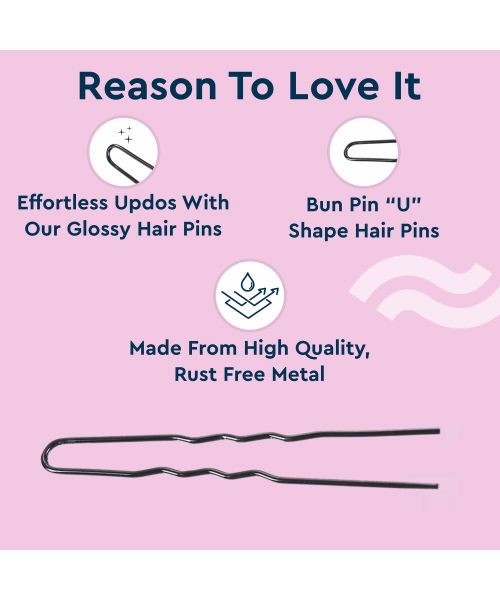 GUBB: Hair Pin 4.5Cm Curve 24Pcs/Set