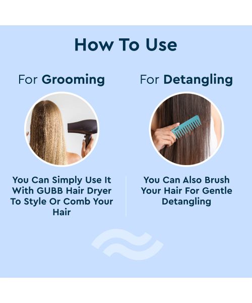 GUBB: Travel Hair Comb (Santorini Hues)