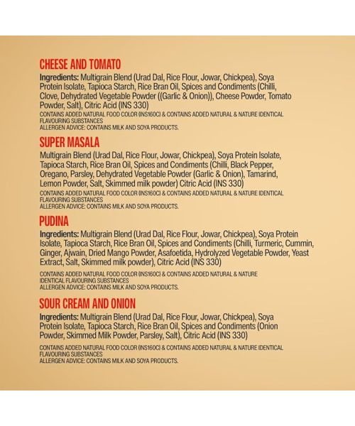 SuperYou: Multigrain Protein Chips - Assorted (Pack of 10) | 10g Protein, 3g Fiber, No Added Sugar, No Palm Oil, Baked