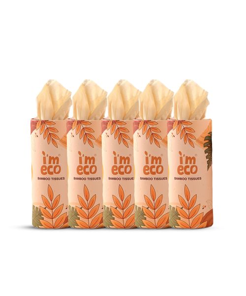 IMECO: Bamboo Car Tissue| 50 Pulls Per Pack | Pack of 5