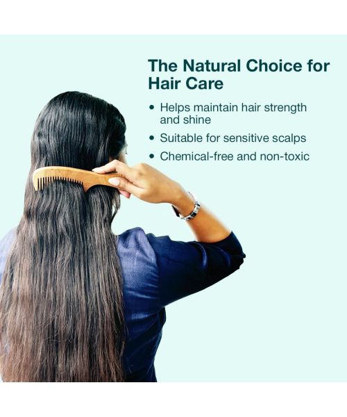 IMECO: Wide Tooth Neem Wood Comb | Neem Comb  | Unisex | Pack of 1