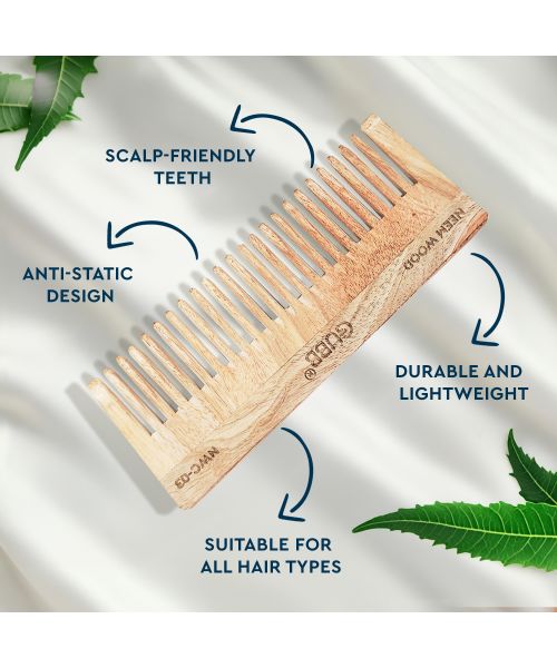 GUBB: Wide Teeth Neem Comb