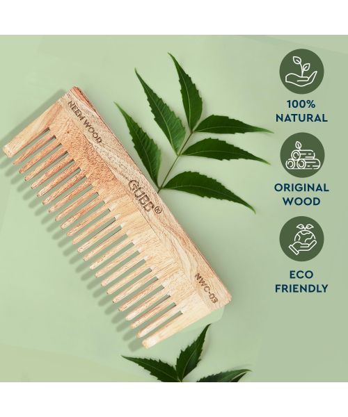 GUBB: Wide Teeth Neem Comb