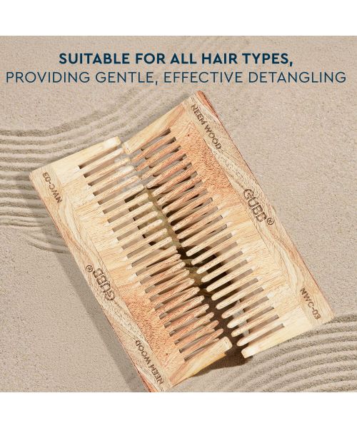 GUBB: Wide Teeth Neem Comb