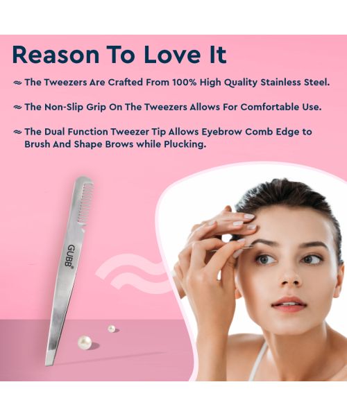 GUBB: Dual Function Tweezer with Brow Comb