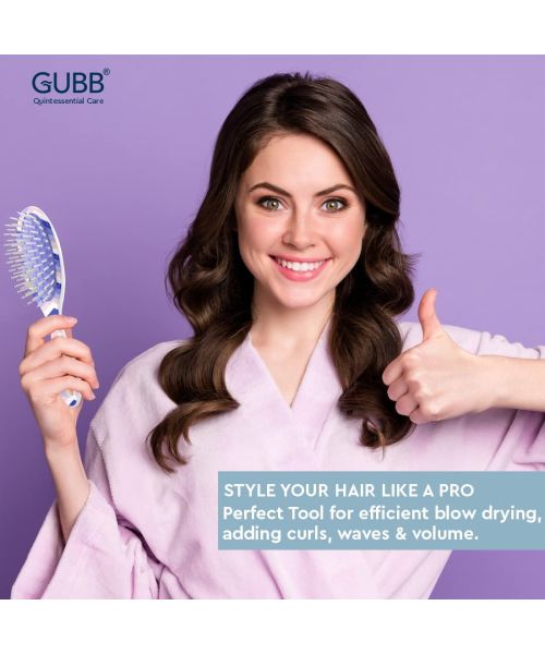 GUBB: Scottish Range Oval Cushioned Mini Hair Brush