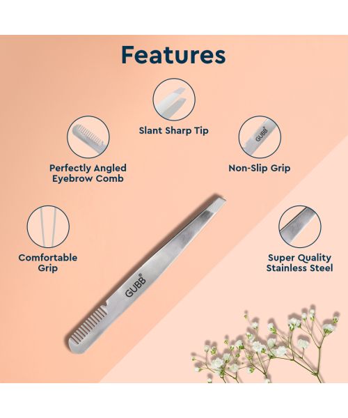 GUBB: Dual Function Tweezer with Brow Comb