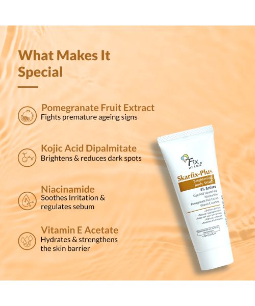 Fixderma: Skarfix Plus Body Wash with Niacinamide Acid (Pack of 2) - 15ml