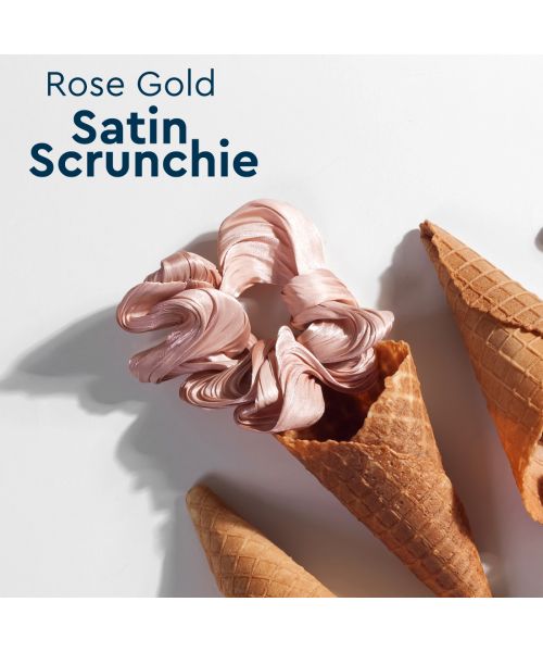 GUBB: Satin Scrunchie Rose Gold