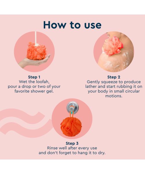 GUBB: Luxe Sponge Round-Coral