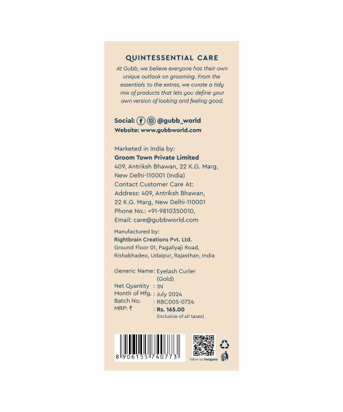 GUBB: Eye Lash Curler Gold