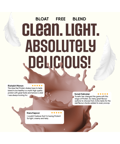 TruNativ: Whey protein powder | Blend with Isolate and Concentrate | 26g Protein | 6g BCAA | No added Sugar | Choco Crunch (907g / 2lbs)