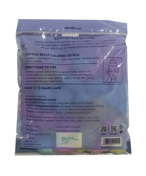 GUBB: Cotton Colored Balls 50S