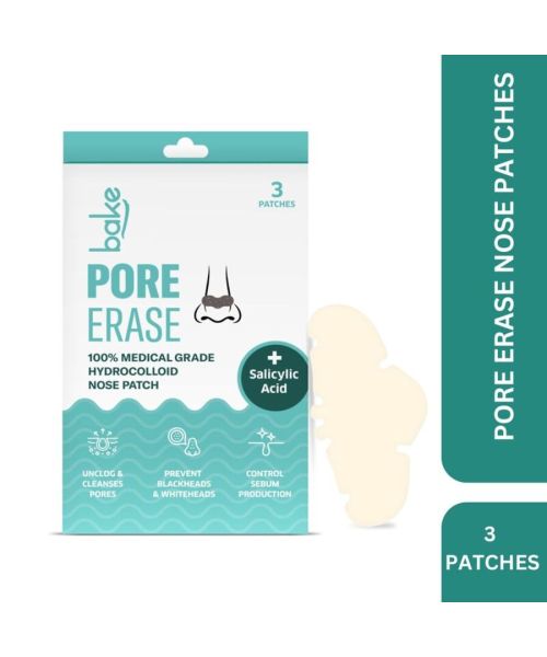 Bake Cosmetics: 2% Salicylic Acid Nose Strips for Blackhead Removal & Pore Cleansing (Pack of 3)