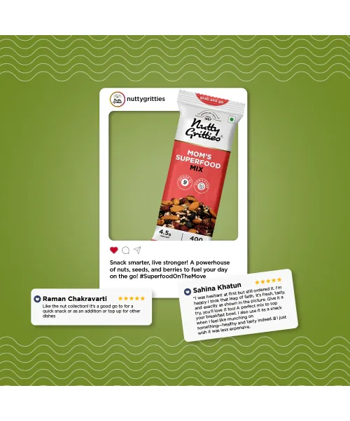 Nutty Gritties: Mom's Superfood Mix - 28gm