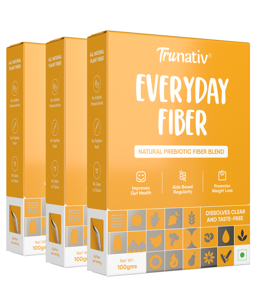 TruNativ: Everyday Fiber, Unflavored Powder,100g (Pack Of 3)