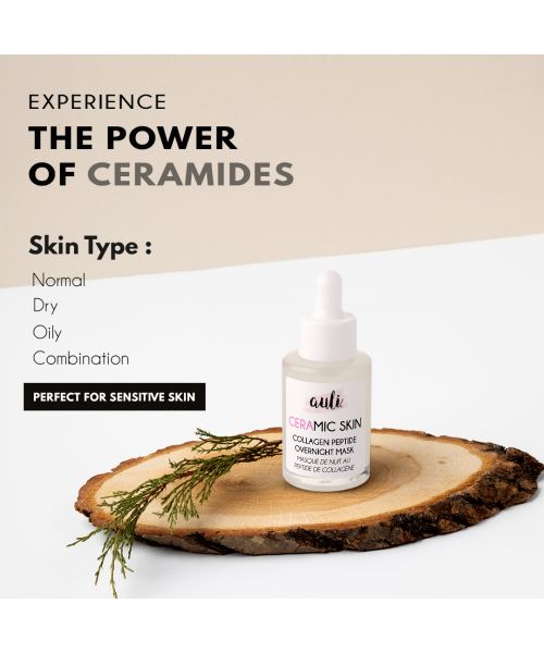 AULI: Ceramic Skin Ceramide and Collagen Peptide Facial Serum - 30ml