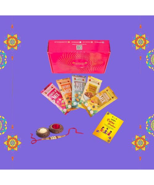 Ambrosia: Ambrosia Dry Fruit Box, 200g - Premium Dryfruit Gift Hamper | Perfect Festive Gift for Loved ones | Gift Hamper | Assorted Mix of Flavoured Nuts & Trail Mix | Morning Essential Trail Mix | Berry Trail Mix | Exotic Nut Trail Mix | Powerup Mix | Roasted Alm