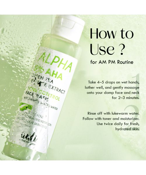AULI: AHA-5% Acne-Control Face Wash - ALPHA 120ml