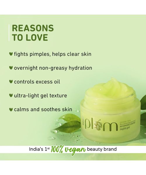 Plum: Green Tea Renewed Clarity Night Gel - Mini  15ml