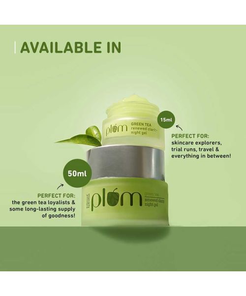 Plum: Green Tea Renewed Clarity Night Gel - Mini  15ml