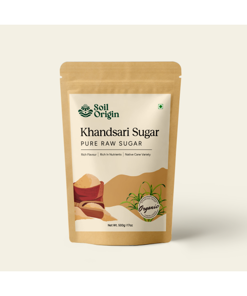 Soil Origin: Khandsari Sugar (Raw Sugar)  500gm