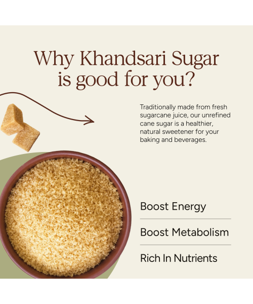 Soil Origin: Khandsari Sugar (Raw Sugar)  500gm