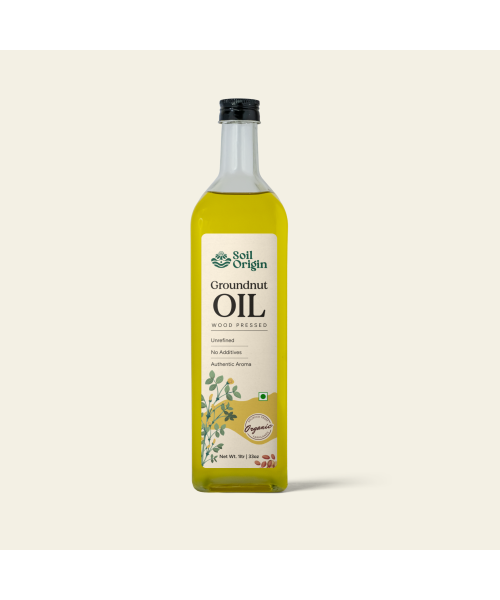 Soil Origin: Wood Pressed Groundnut Oil  500ml